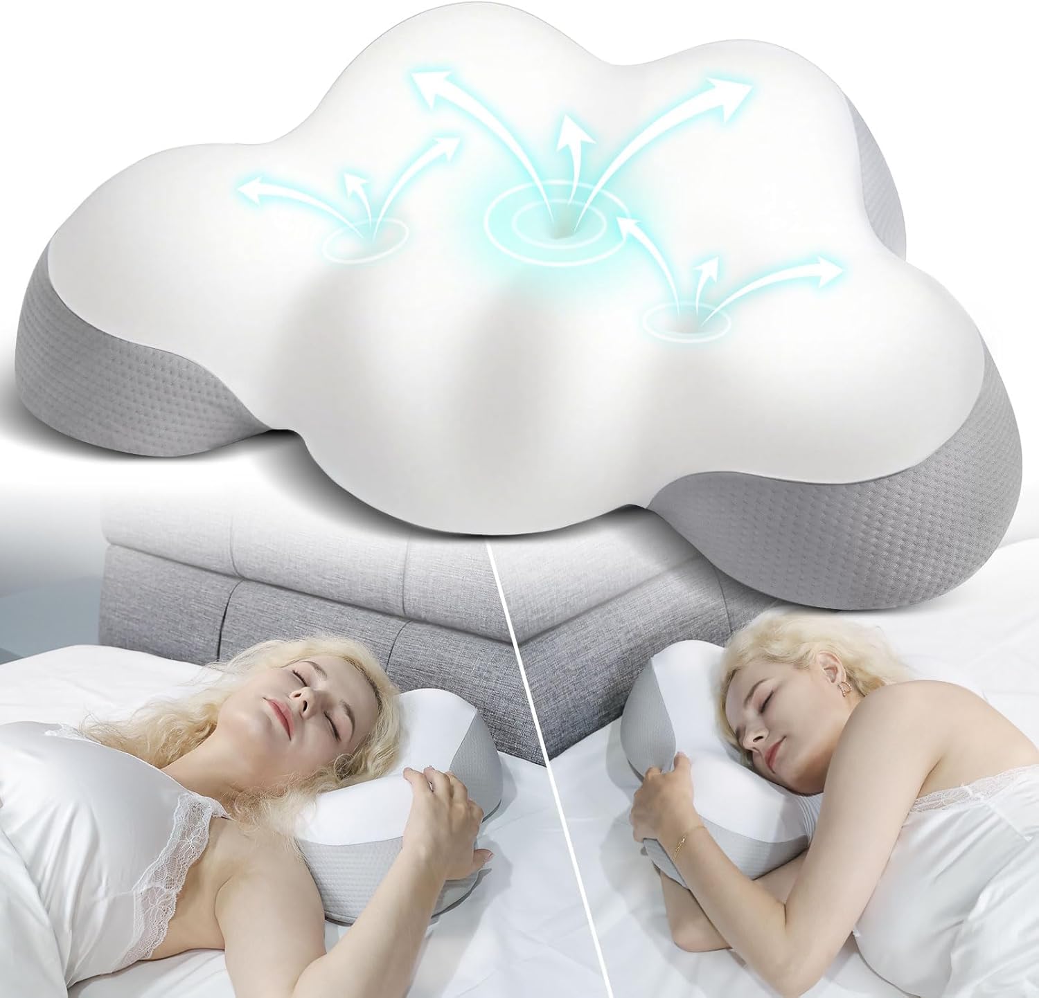 Amazon.com: Cervical Pillow for Neck and Shoulder, Ergonomic Side